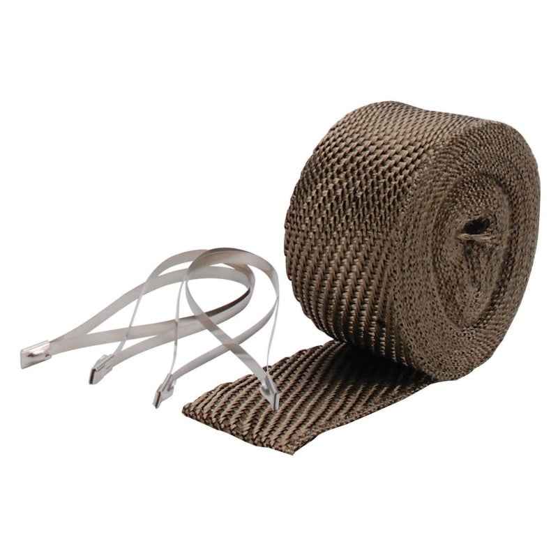 DEI Exhaust Wrap Kit - Pipe Wrap and Locking Tie - Titanium 010123