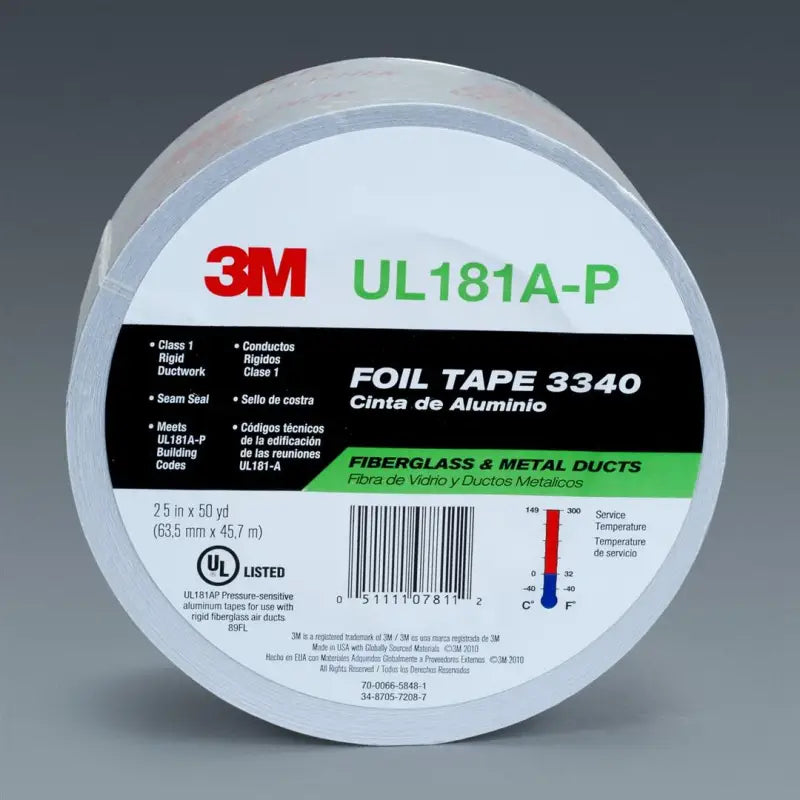 07811 3M Foil Tape 3340 Silver 2 1/2 In t5507811