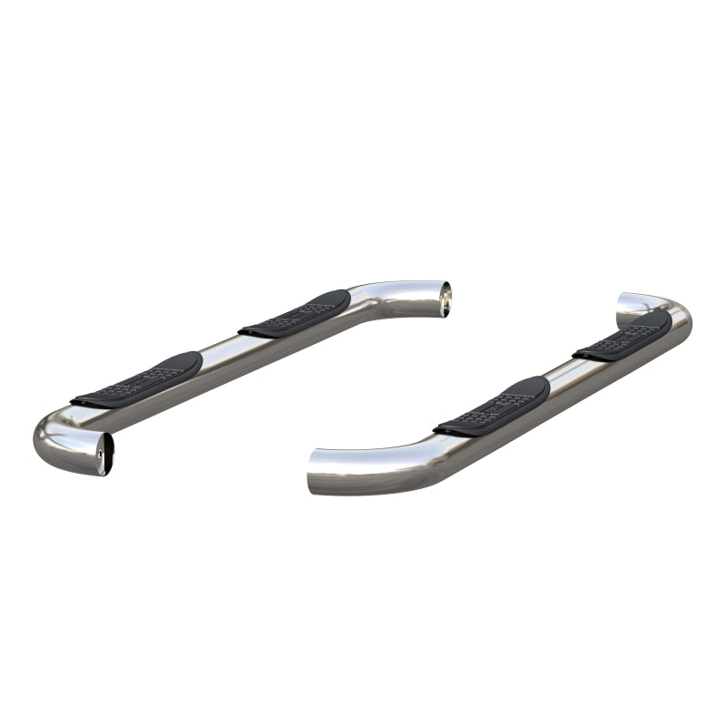 ARIES 3" Round Polished Stainless Step Nerf Bars Model 203025-2