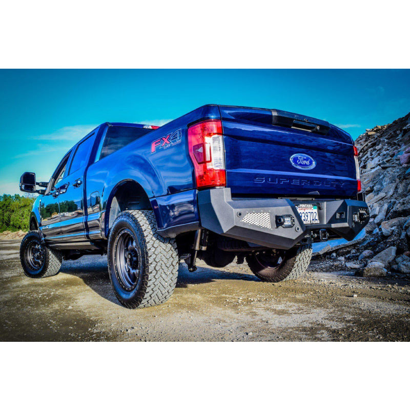 DV8 Offroad 2018-2021 Ford Super Duty F-250 F-350 Steel Rear Bumper Model RBFF2-02