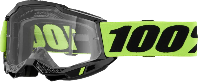 100% 50013-00040 Accuri 2 Goggle Neon Yellow Clear Lens wps-610-5203