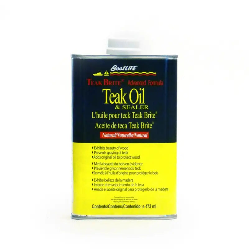 1084 Life Industry Teak Oil 16 Fl.Oz. Natural l7f1084