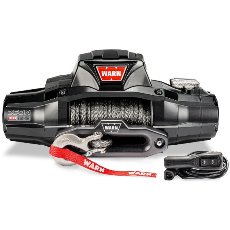 Warn Zeon XD 12-S Pull Capacity 12,000 lb, With 80' Of 3/8' Spydura Pro Synthetic Rope Model 110012