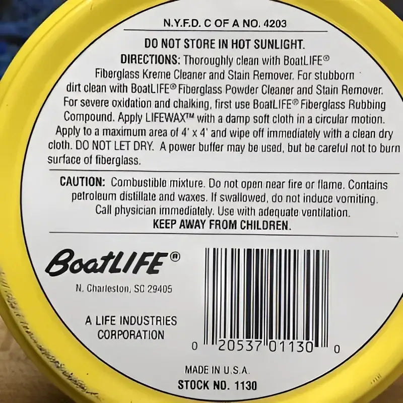 1130 Life Industry Life Wax 10 Oz. l7f1130