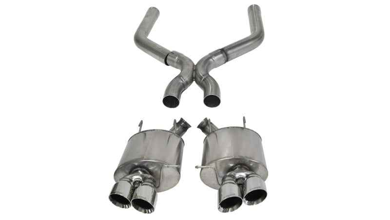 Corsa 13-13 Ford Mustang Shelby GT500 5.8L V8 Polished Sport Axle-Back + XO Exhaust 14323