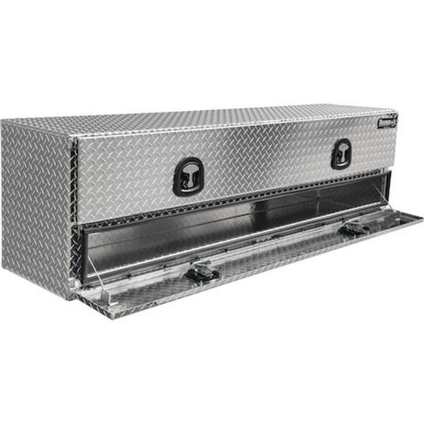 Buyers Products Flatbed Contractor Top Mount Truck Box With Drop Down Doors 72" Aluminum Model 1701578