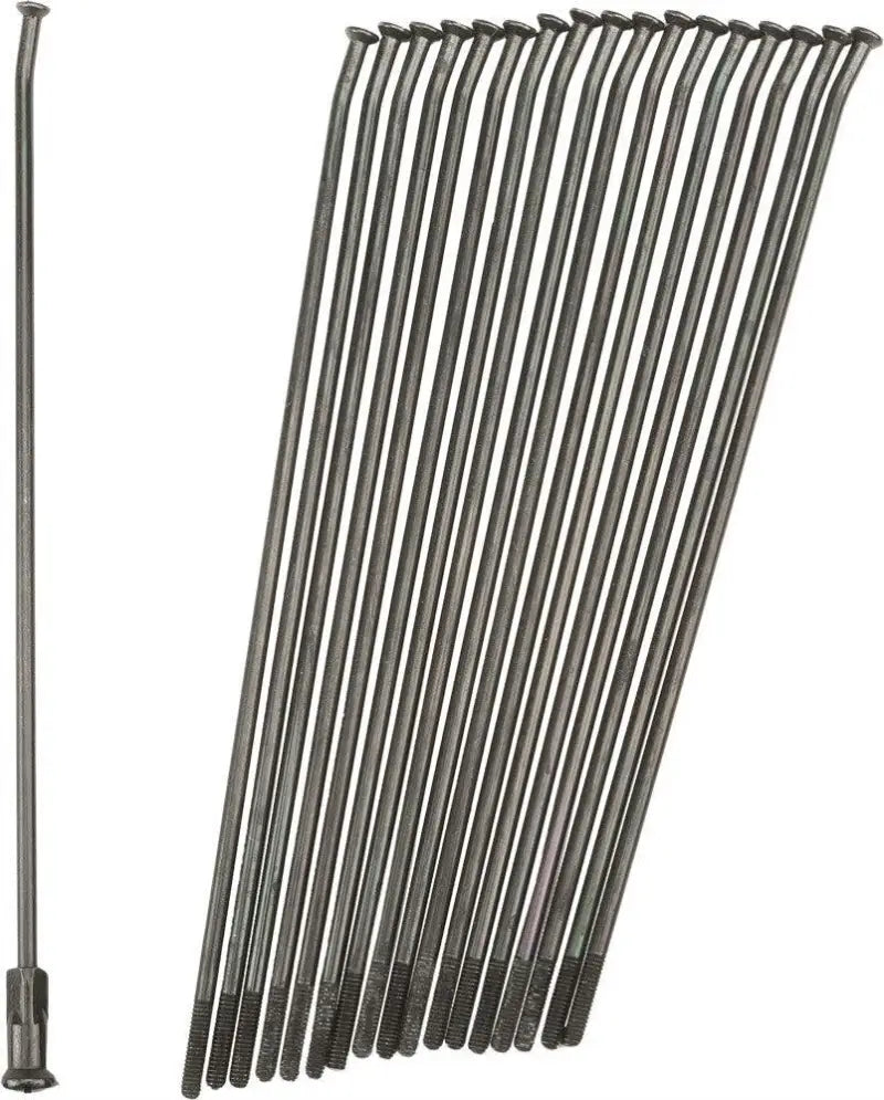 18-B195195-2 Pro-Wheel Double Butted Spokes Black/Black Rear 18 Inch 36/Pkm wps-800-1867bb