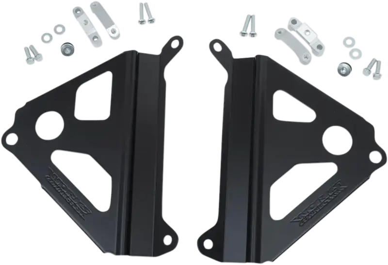 18-B280 Works Radiator Braces Blk Yz250F wps-66-18280bk