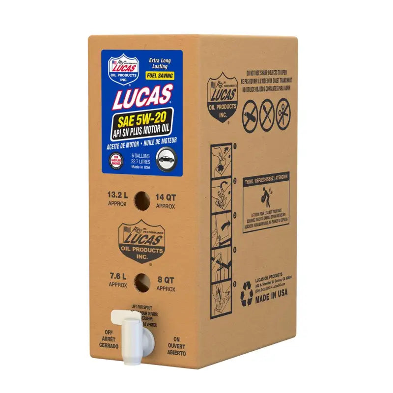 18001 Lucas Oil Sae 5W-20 Api Sn Plus Motor Oil/1X1 l4418001