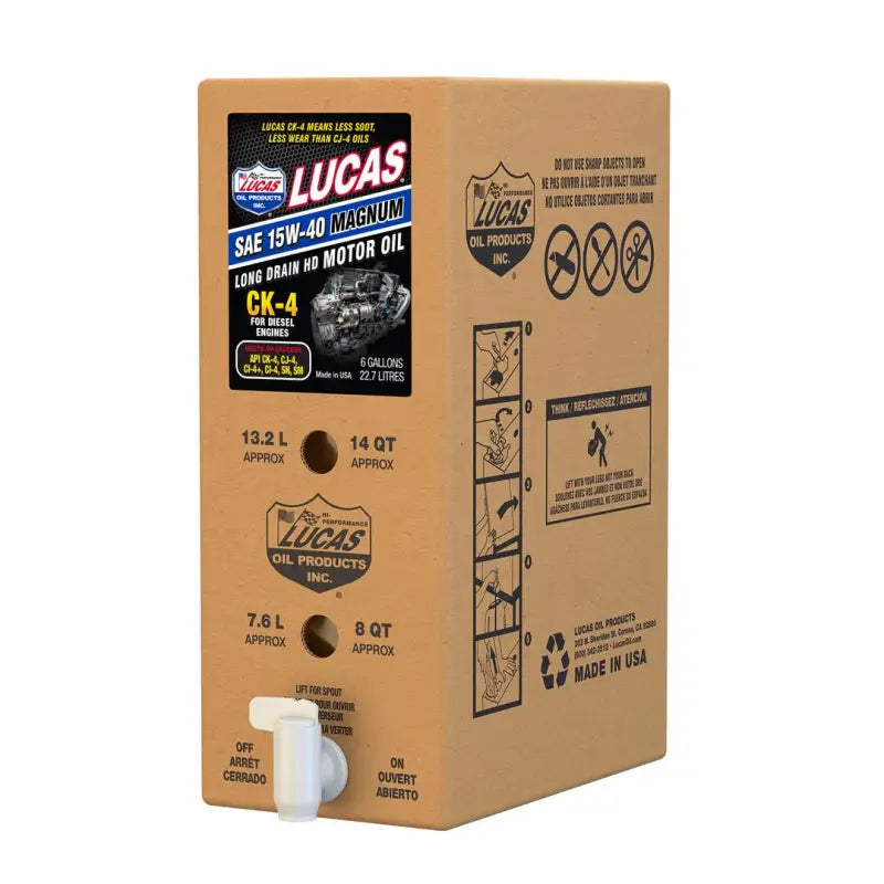 18014 Lucas Oil Sae 15W-40 Ck-4 Truck Oil/1X1/6 Gal l4418014