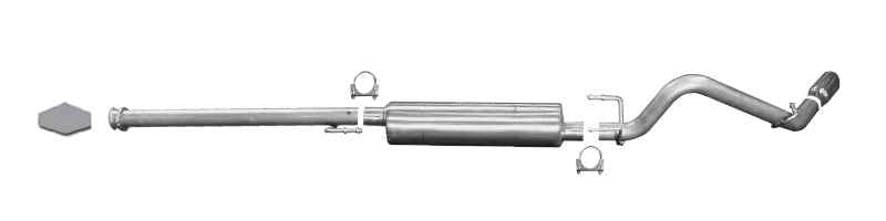 Gibson 05-13 Toyota Tacoma Base 4.0L 2.5in Cat-Back Single Exhaust - Aluminized 18802