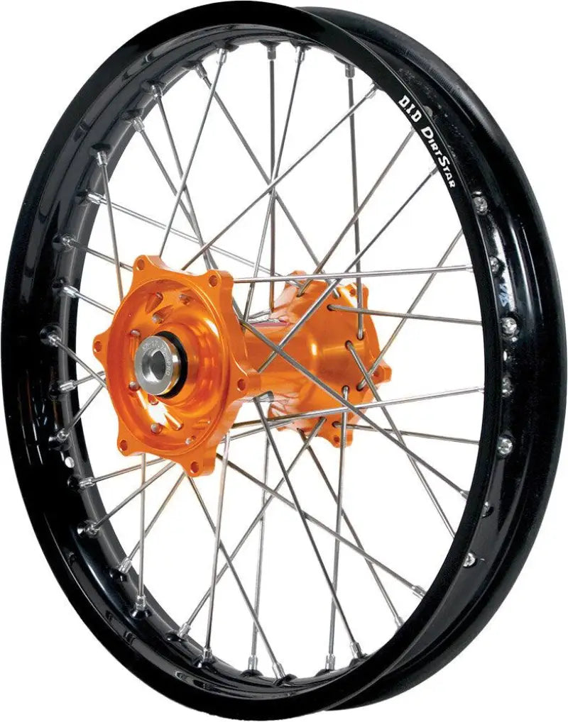 20-4183OB Dubya Rear Wheel 1.85 X 16 Orange Kite Hub Black Rim wps-820-4183ob