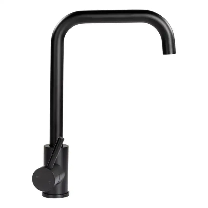 2021090597 Lippert Square Gooseneck Faucet - Black Mat m6v2021090597