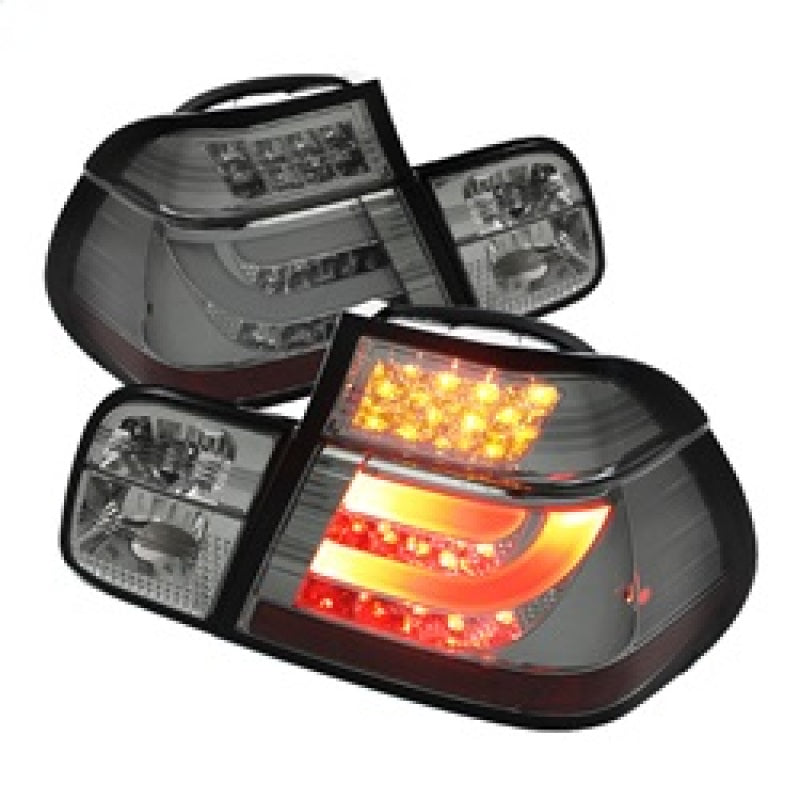 Spyder BMW E46 3-Series 99-01 4Dr Light Bar Style LED Tail Lights Smoke ALT-YD-BE4699-4D-LBLED-SM spy5037718
