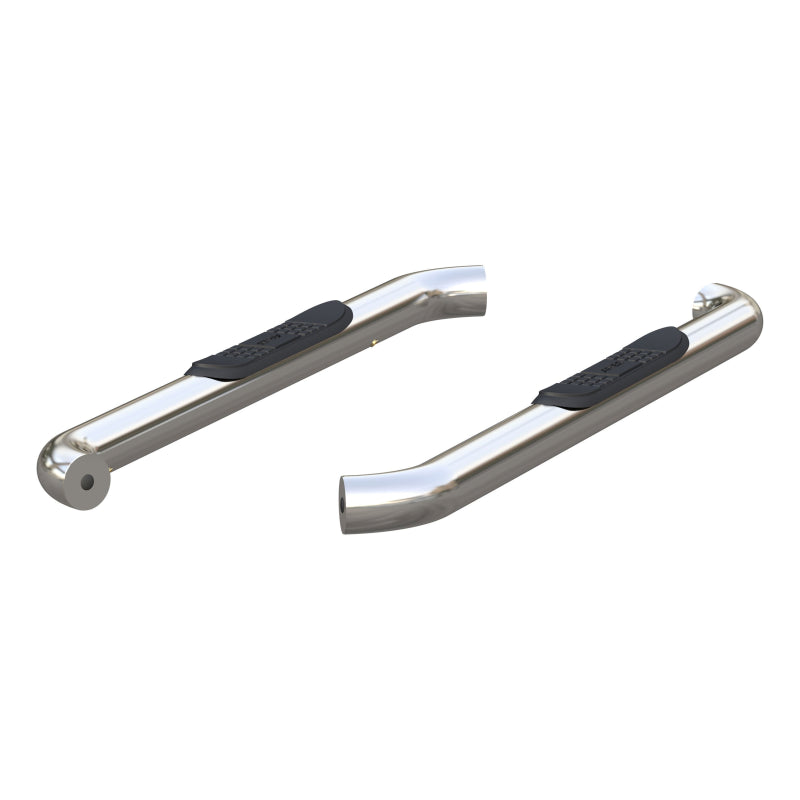 ARIES 3" Round Polished Stainless Step Nerf Bars Model 203045-2