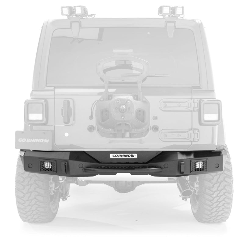 Go Rhino Rockline Rear Full Width Bumper for Jeep Wrangler JK Model 371210T