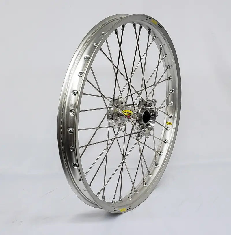 23-5101122 Pro-Wheel Wheel Front 1.60X21 Silver Hub Sil Rim/Blk Spoke/Blk Nipple wps-800-23-5101122