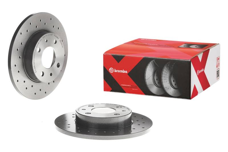 Brembo Front Premium Xtra Cross Drilled UV Coated Rotor Subaru BRZ 2013-2020 | 09.9077.1X
