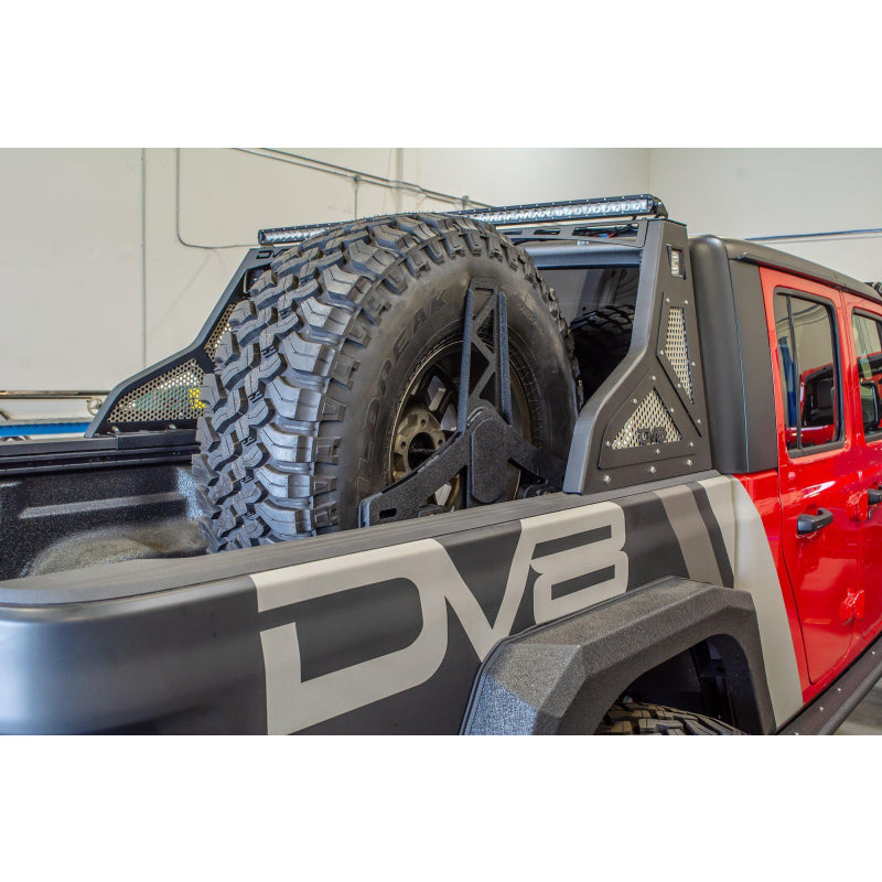 DV8 Offroad 2020-2025 Jeep Gladiator Stand-Up Spare Tire Mount Model TCGL-02
