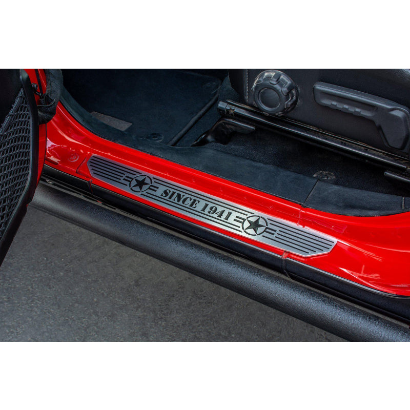 DV8 Offroad 2018-2025 Jeep Gladiator JT WranglerJL JLU Front Sill Plate Model D-JL-180014-STR2