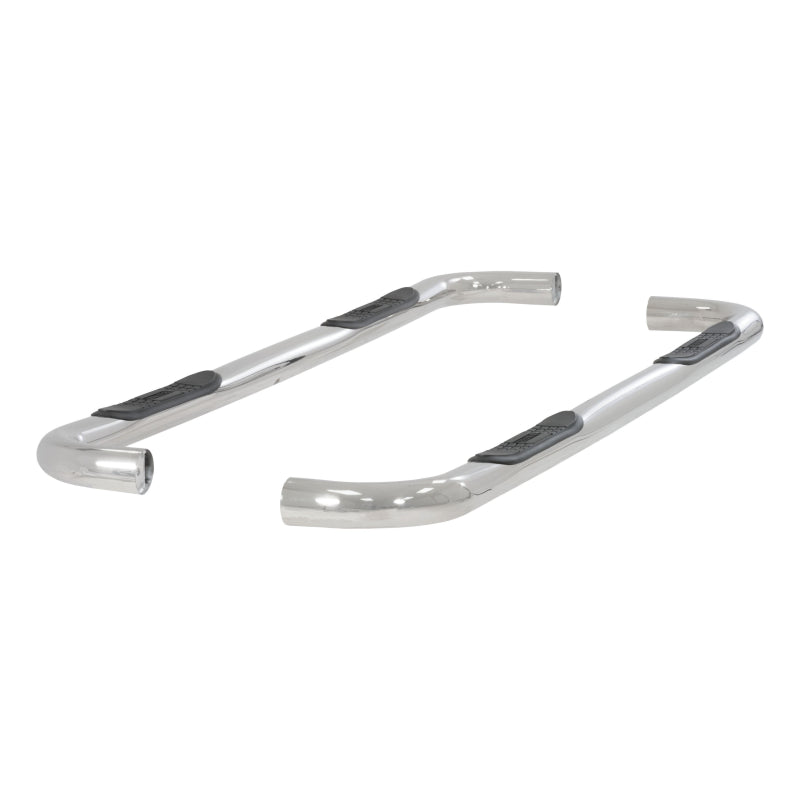 ARIES 3" Round Polished Stainless Step Nerf Bars Model 204004-2