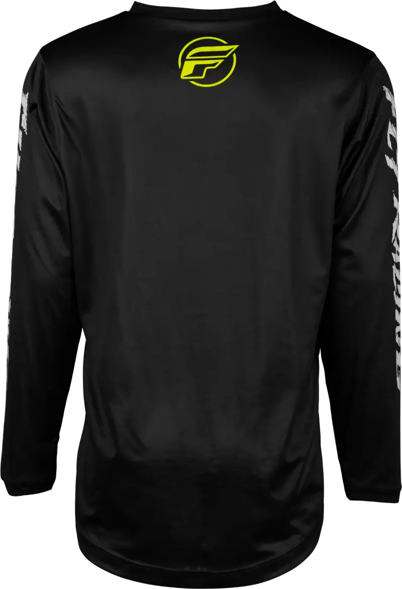 377-224YM Youth F 16 Jersey Black/Neon Green/Light Grey Ym wps-377-224ym