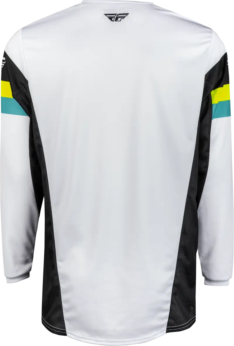 377-423L Kinetic Prix Jersey White/Black/Hi Vis Lg wps-377-423l