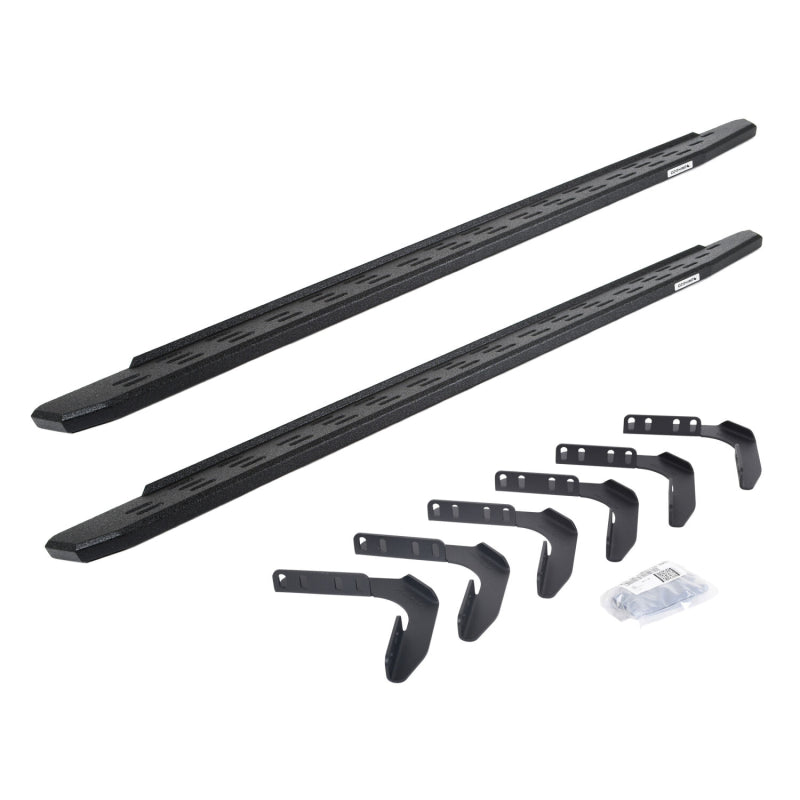 Go Rhino RB10 Running Boards with Mounting Brackets Kit Crew Max Model 63441687PC