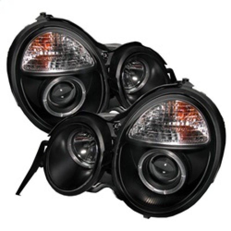 Spyder Mercedes Benz E-Class 95-99 Projector Headlights LED Halo Blk PRO-YD-MBW21095-HL-BK spy5011275