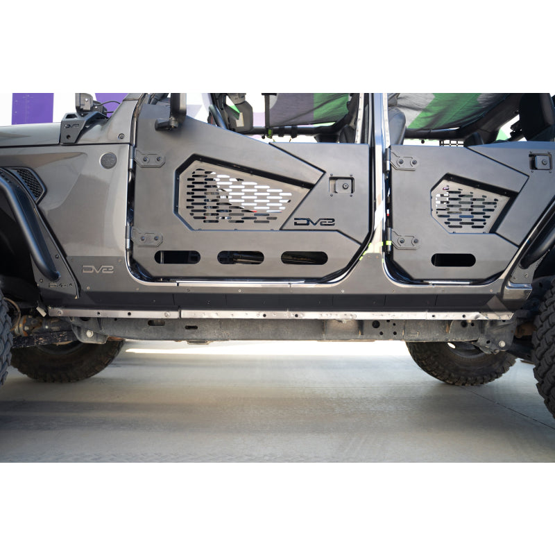 DV8 Offroad 2018-2025 Jeep Wrangler JLU 4-Door Rock Skins Model SRJL-09