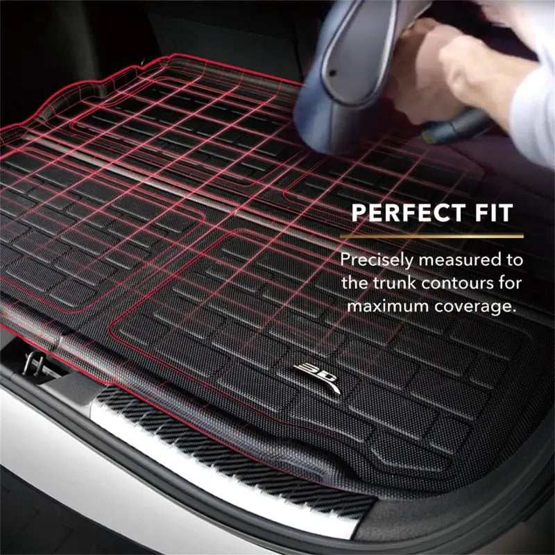 3D MAXpider 08-11 Subaru Impreza Sedan / 08-14 Impreza WRX Sedan Kagu Cross Fold Cargo Liner - Black acem1sb0251309