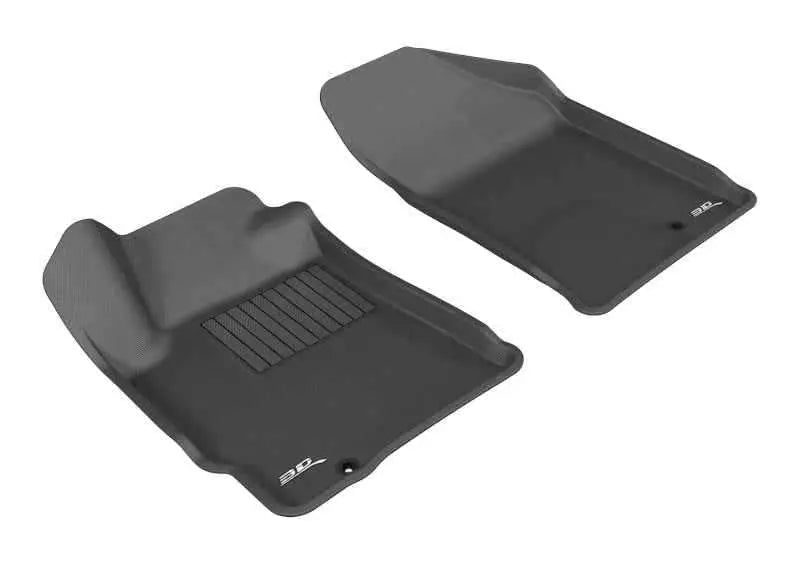 3D MAXpider 2007-2012 Nissan Altima Coupe/Sedan Kagu 1st Row Floormat - Black l1ns06211509