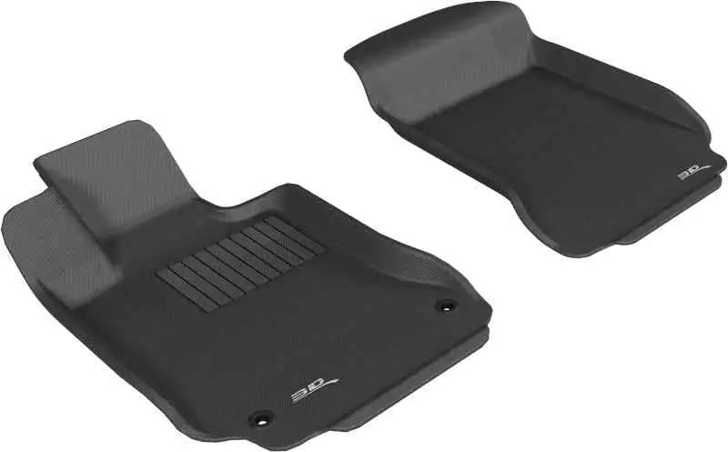 3D MAXpider 2008-2014 Mercedes-Benz C-Class W204 Kagu 1st Row Floormat - Black l1mb00911509