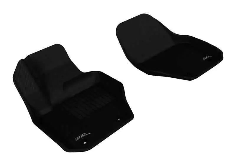 3D MAXpider 2010-2018 Volvo XC60/S60/V60 Kagu 1st Row Floormat - Black l1vv01511509