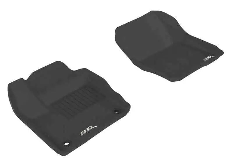 3D MAXpider 2012-2018 Ford Focus Kagu 1st Row Floormat - Black l1fr02911509