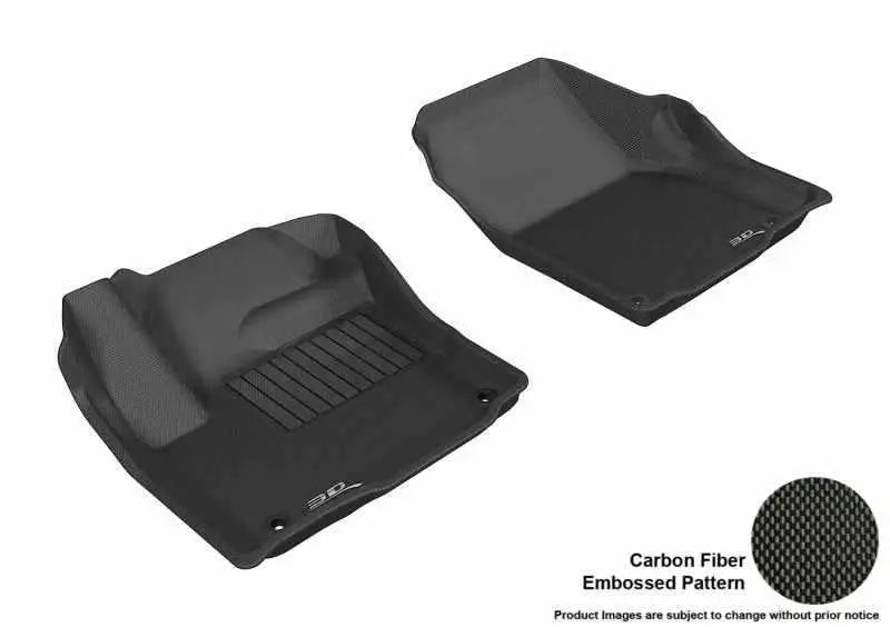 3D MAXpider 2012-2020 Land Rover Range Rover Evoque Kagu 1st Row Floormat - Black l1lr00611509