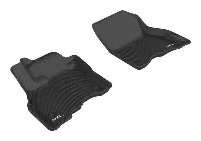 3D MAXpider 2013-2019 Nissan Leaf Kagu 1st Row Floormat - Black l1ns09311509