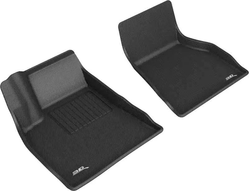 3D MAXpider 2015-2020 Tesla Model S Kagu 1st Row Floormat - Black l1tl01311509
