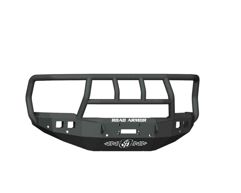 Road Armor 19-20 Ram 2500 Stealth Front Winch Bumper w/Titan II Guard/6 Sensor Holes - Tex Blk 4192F2B