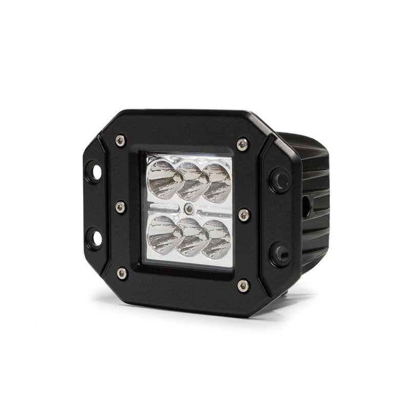 DV8 Offroad 3-Inch Universal Flush Mount Led Cube Light Model B3FM24W3W
