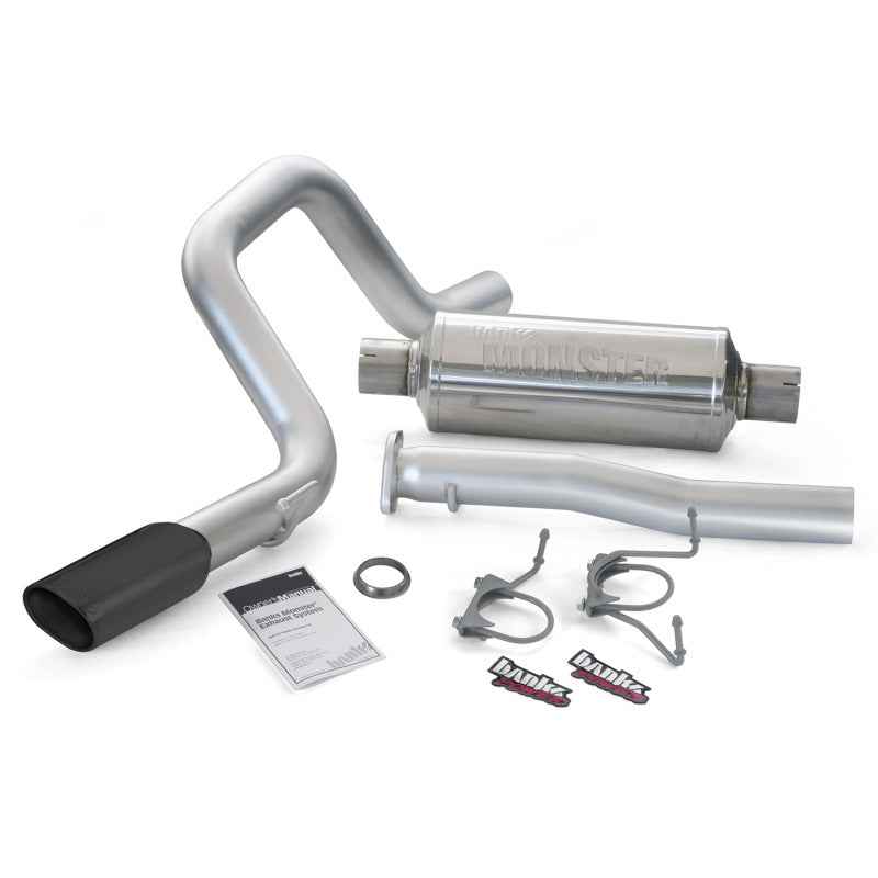 Banks Power 07-14 Toyota 4.0 FJ Cruiser Monster Exhaust Sys - SS Single Exhaust w/ Obround Black Tip 48142-B