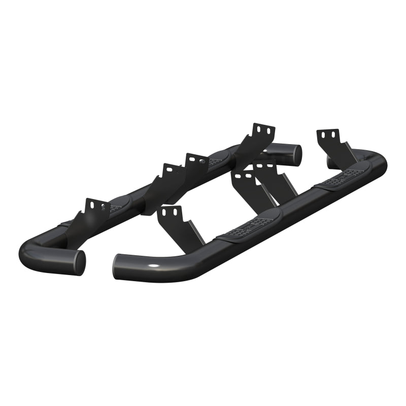 ARIES 3" Round Black Steel Step Nerf Bars Model 204075