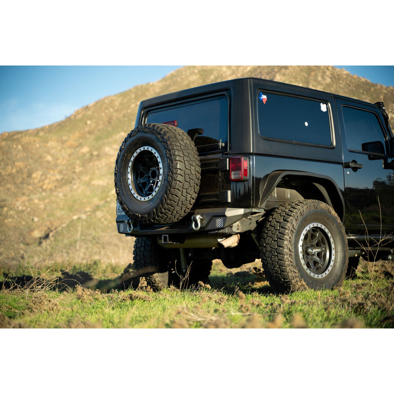 DV8 Offroad 2007-2018 Jeep Wrangler JK JKU Fs-7 Series Rear Bumper Model RBJK-12
