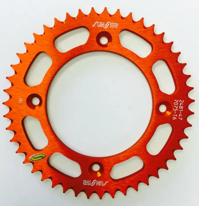 5-248147OR Rear Sprocket Aluminum 47t 428 Org Husq/Ktm wps-5-248147or