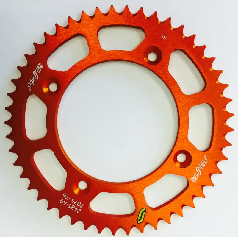 5-248149OR Rear Sprocket Aluminum 49t 428 Org Husq/Ktm wps-5-248149or
