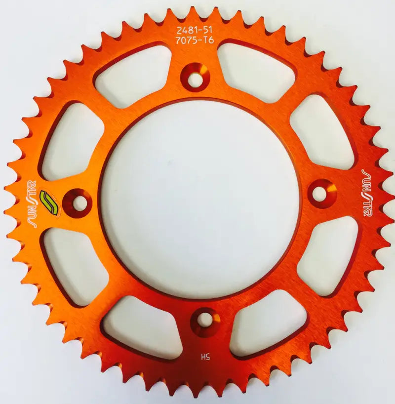 5-248151OR Rear Sprocket Aluminum 51t 428 Org Husq/Ktm wps-5-248151or