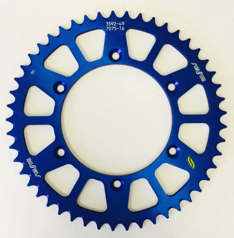 5-359248BL Rear Sprocket Aluminum 48t 520 Blu Hon/Yam wps-5-359248bl