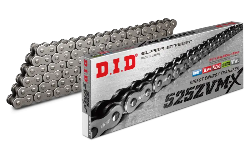 525ZVMXX100Z D.I.D Super Street 525Zvmx-100L X-Ring Chain Natural wps-690-54100