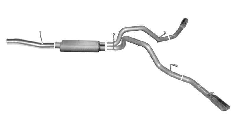 Gibson 15-18 Chevrolet Silverado 1500 LS 5.3L 3in/2.25in Cat-Back Dual Extreme Exhaust - Aluminized 5662