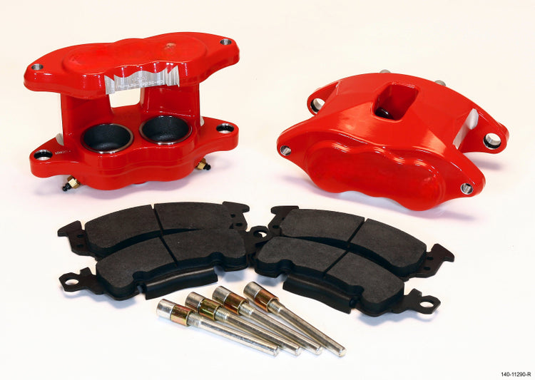 Wilwood D52 Front Caliper Kit - Red 2.00 / 2.00in Piston 1.28in Rotor